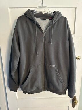 Wolverine Men's Charcoal Gray Full-Zip Hooded Sweater